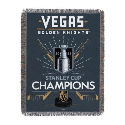 Northwest Nhl Vegas Golden Knights Throw Blanket, 2023 Stanley Cup Champions Hockey Decor, 48x60