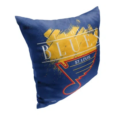 Northwest Nhl Vintage Burst Blues Printed Throw Pillow In Multi