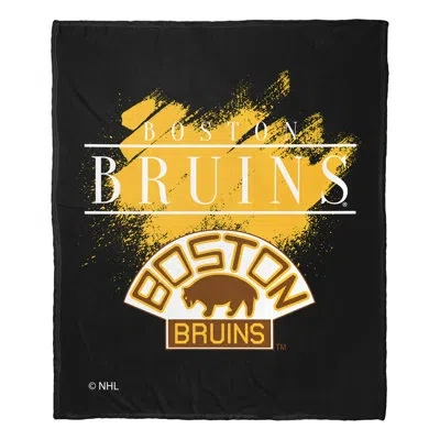 Northwest Nhl Vintage Hockey Bruins Silk Touch Throw In Black;yellow;multi