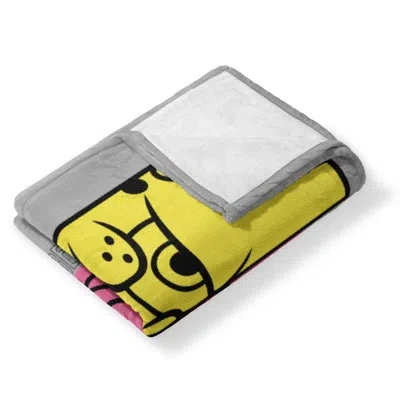 Northwest Nick Spongebob Besties Silk Touch Throw In Black;yellow;pink