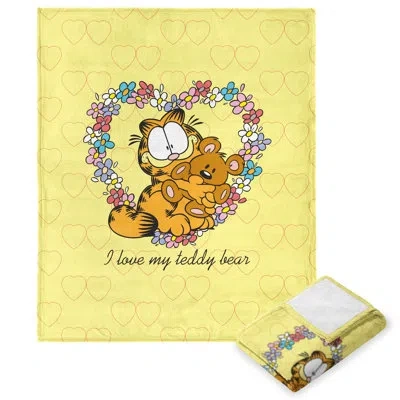 Northwest Nickelodeon Garfield Teddy Bear Silk Touch Throw In Multi