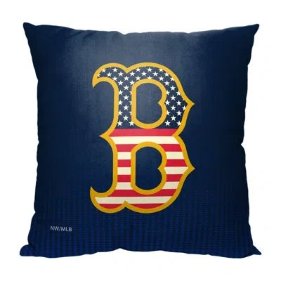 Northwest No Patern Indoor/outdoor Pillow Cover In Red;multi;dark Blue