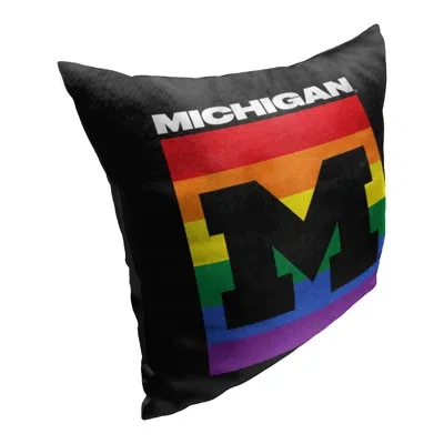 Northwest No Patern Throw Pillow In Black;rainbow-colored