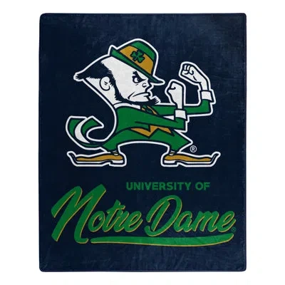 Northwest Notre Dame Signature Raschel Throw In Black;green