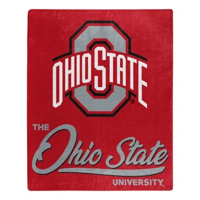 Northwest Ohio State Signature Raschel Throw In Gray;red