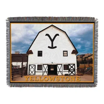 Northwest Paramount Yellowstone Throw Blanket, Dutton Barn Western Ranch Decor, 48x60 Inches In Multi