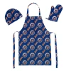 Northwest Patterned Apron Sets In Blue;orange