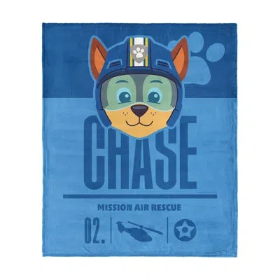 Northwest Paw Patrol High To The Silk Touch Throw Blanket Sky-high Adventure Graphic For Paw Patrol Fans In Blue