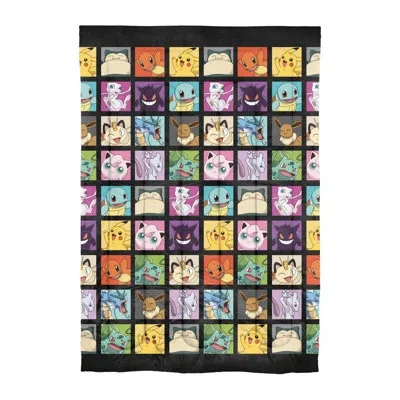 Northwest Pokemon Kantos Favorites Twin Bed In A Bag Bedding Set In White;gray;yellow;pink;orange;purple