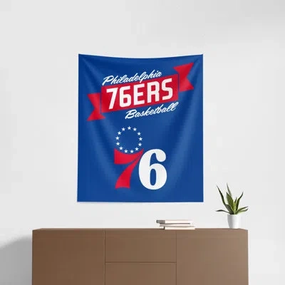 Northwest Polyester Nba Premium 76ers Printed Wall Hanging In Multi-colored