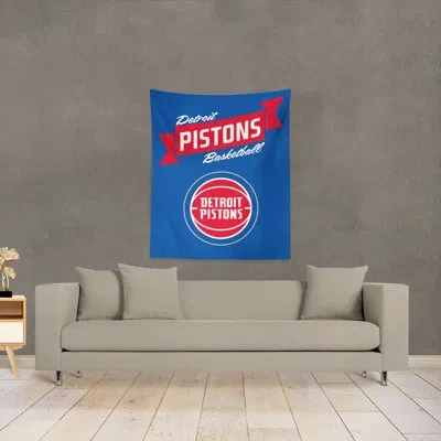 Northwest Polyester Nba Premium Pistons Printed Wall Hanging In Multi-colored