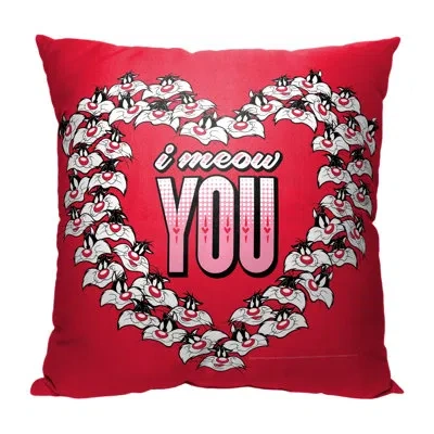 Northwest Polyester Throw Square Pillow Cover In Red