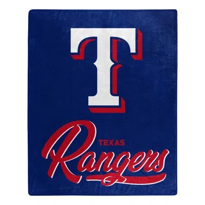 Northwest Rangers Signature Raschel Throw In Blue;red