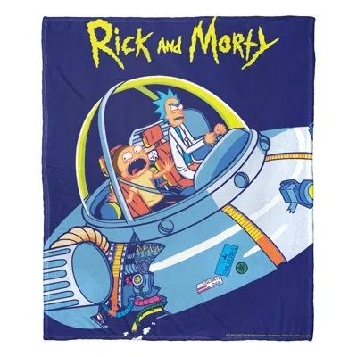 Northwest Rick And Morty Falling Apart Throw In Multicolor