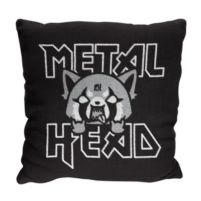 Northwest Sanrio  Aggretsuko Metal Head Double Sided Jacquard Pillow In Multi