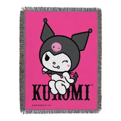 Northwest Sanrio Kuromi Throw Blanket, Cute So Sassy Anime Fan Decor, 48x60 Inches In Multi