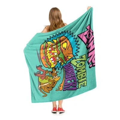 Northwest Scooby Doo Zombie Burger Throw In Multicolor