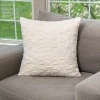 Northwest Square Throw Pillow In White
