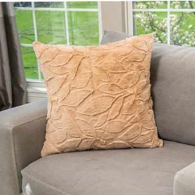 Northwest Square Throw Pillow In White