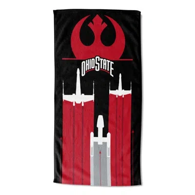 Northwest Star Wars Cobranding Battletime Ohio State Beach Towel In Black;white;red