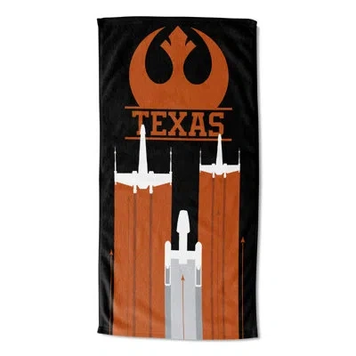 Northwest Star Wars Cobranding Battletime Texas Beach Towel In Black;orange