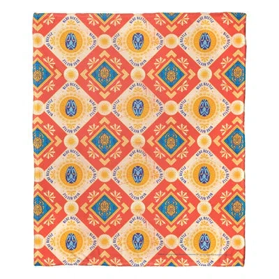 Northwest Throw Blanket In Blue;orange