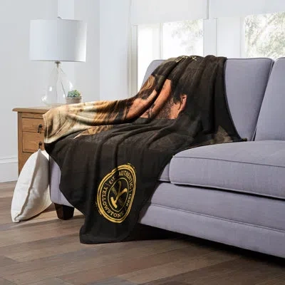 Northwest Throw Blanket In Green;orange