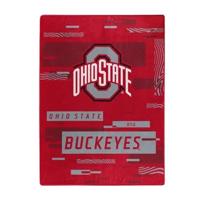Northwest Throw Blanket In Red,gray,ohio State Buckeyes