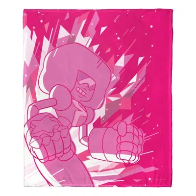 Northwest Throw Blanket In White;pink