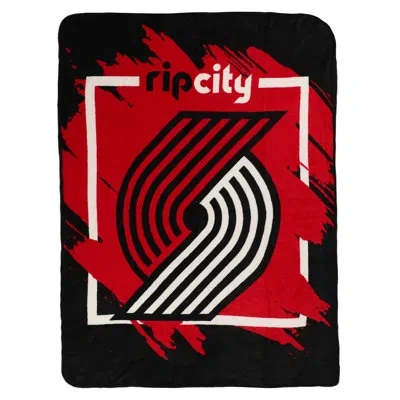 Northwest Trailblazers Micro Raschel Throw In Black
