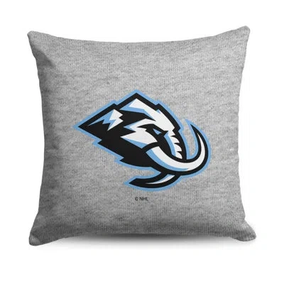 Northwest Utah Mammoth Nhl Seize Throw Pillow In Gray
