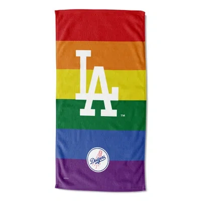 Northwest Venn Mlb Dodgers Pride Series Beach Towel In Multi
