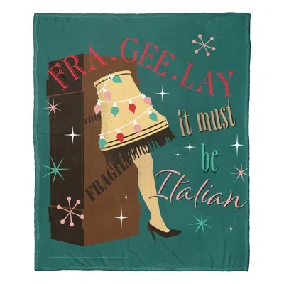 Northwest Warner Bros. A Christmas Story Fra Gee Lay Silk Touch Throw Blanket, Festive Movie Throw, 50x60 Inch In Multi