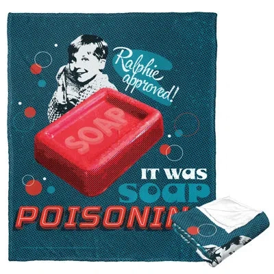 Northwest Warner Bros. A Christmas Story Soap Poisoning Silk Touch Throw Blanket, Funny Holiday Gift, 50x60 In In Multi