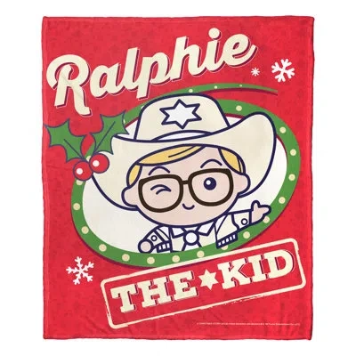 Northwest Warner Bros. A Christmas Story The Kid Silk Touch Throw Blanket, Cozy Holiday Decor, 50x60 Inches In Multi
