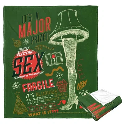 Northwest Warner Bros. A Christmas Story The Major Prize Silk Touch Throw Blanket, Nostalgic Holiday Decor, 50 In Multi