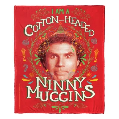 Northwest Warner Bros. Elf Ninny Muggins Silk Touch Throw Blanket, Quirky Christmas Blanket, 50x60 Inches In Multi
