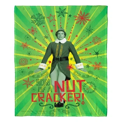 Northwest Warner Bros. Elf Nutcracker Silk Touch Throw Blanket, Christmas Movie Style, 50x60 Inches In Multi