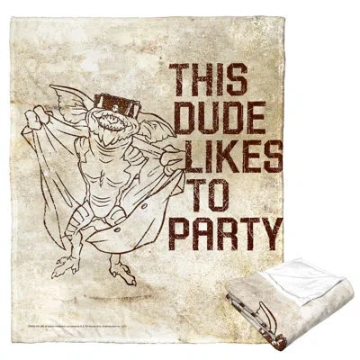 Northwest Warner Bros. Gremlins Party Animal Silk Touch Throw Blanket, Mischievous Creature Humor, 50x60 Inche In Multi