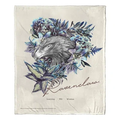 Northwest Warner Bros. Harry Potter Ravenclaw Silk Touch Throw Blanket, Wizard House Crest Throw, 50x60 Inches In Multi