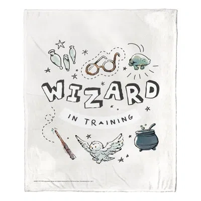 Northwest Warner Bros. Harry Potter Wizard In Training Silk Touch Throw Blanket, Fantasy Fandom Throw, 50x60 I In Multi