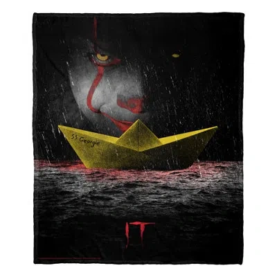 Northwest Warner Bros. It Poster Silk Touch Throw Blanket, Horror Movie Fan Decor, 50x60 Inches In Multi