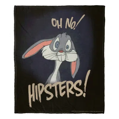 Northwest Warner Bros. Looney Tunes Hipsters Silk Touch Throw Blanket, Bug's Bunny, 50x60 Inches In Multi