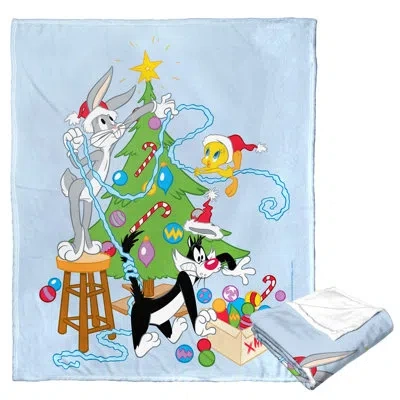 Northwest Warner Bros. Looney Tunes Silk Touch Throw Decoration Shenanigans In White