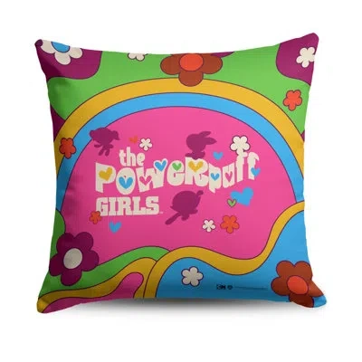Northwest Warner Bros. Powerpuff Girls Funky Flowers Throw Pillow In Multi