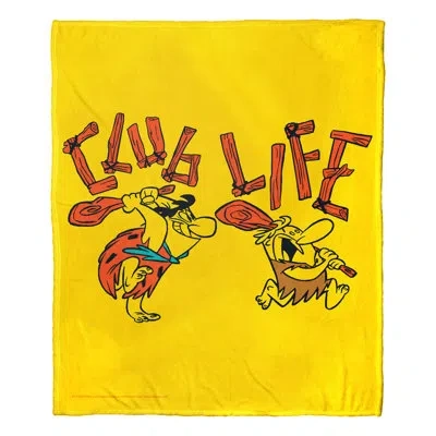 Northwest Wb / Flinstones Club Life Silk Touch Throw In White
