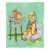 Northwest Wb / Flinstones Fatherly Love Silk Touch Throw In White