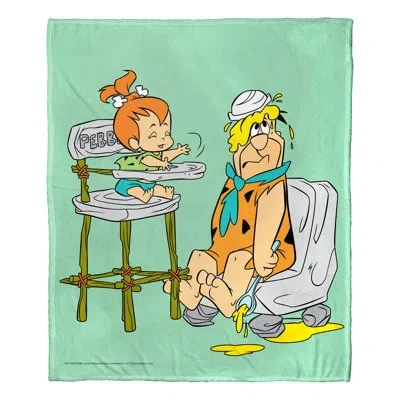Northwest Wb / Flinstones Fatherly Love Silk Touch Throw In White