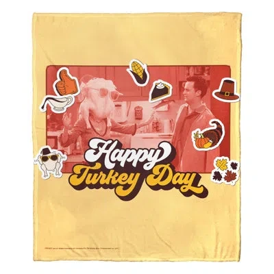 Northwest Wb / Friends Turkey Head Silk Touch Throw In White