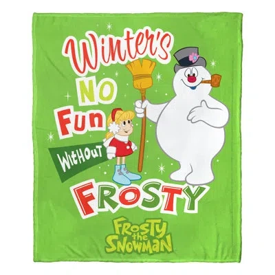 Northwest Wb / Frosty The Snowman No Fun With Out Frosty Silk Touch Throw In White